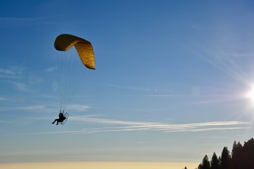 paramotore in montagna