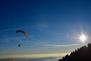 Paramotore in montagna