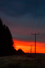 Sonnenuntergang im Harz