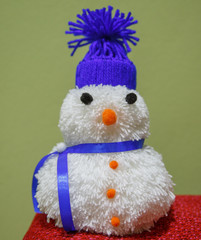 Snowmen made of woolen