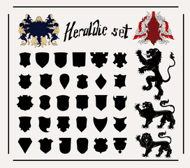 Fototapeta premium Vector Heraldic Set