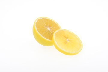 Lemon on a white background