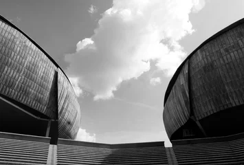 Photo sur Plexiglas Théâtre Abstract Black and White Architecture