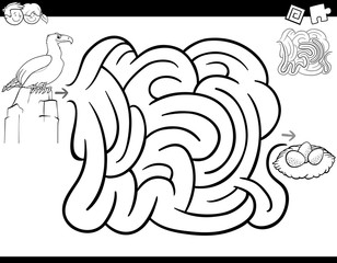 maze game coloring page