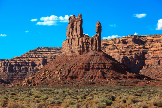Erosion in the Valley of the Gods