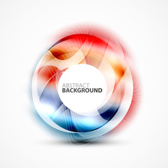 Colorful abstract circle banner
