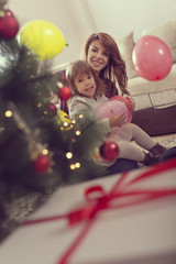 Naklejka premium Winter holidays joy