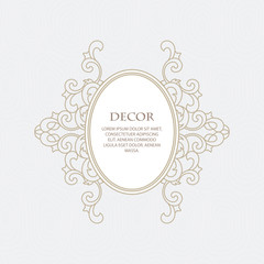 Vector decorative frame. 