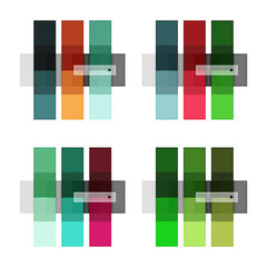 Vector blank stripes and lines infographics templates