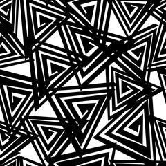 Modern Seamless Triangle Pattern for Textile Design. Vector Background. Geometric Abstract Texture