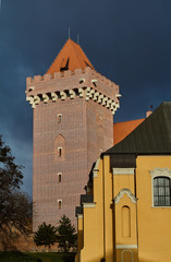 Tower reconstructed royal castle in Poznan