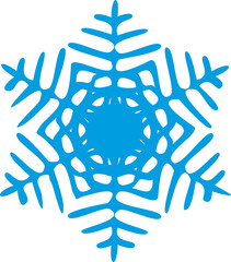 Blue snowflake