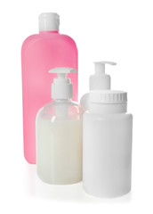 Skin care accessories, isolated on white