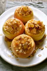 Dessert baked apples