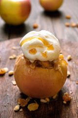 Stuffed, baked apple