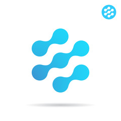 Chip logo, connection and links concept