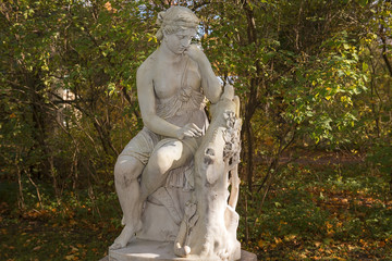 marble sculpture in Pavlovsk Park, Saint Petersburg, Russia