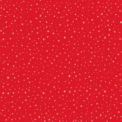 Snow winter holiday background. Snowflakes texture. Snow falling seamless pattern