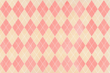 Fototapeta premium Watercolor diamond pattern.