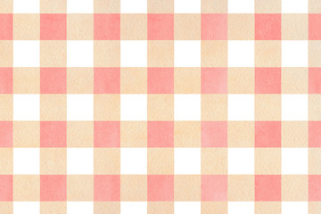 Watercolor checked pattern.
