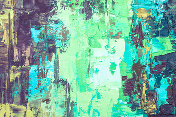 Hand drawn oil painting