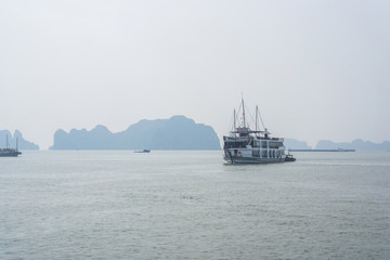 Cruise boat on Halong bay, Vietnam