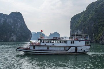 Cruise boat on Halong bay, Vietnam