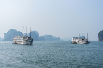 Cruise boat on Halong bay, Vietnam