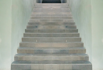 Gray concrete staircase