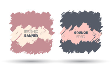 Abstract modern grunge banners - 129792817