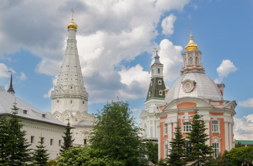 Fototapeta na wymiar Towers of St. Sergius.