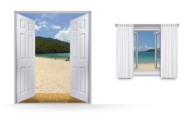 Open Door, Open Window - Beach