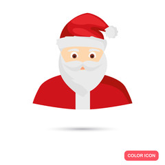 Santa Claus color icon. Flat design for web and mobile