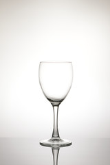 Copa de cristal vacía