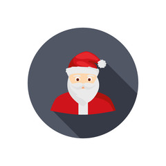Santa Claus color icon. Flat design for web and mobile