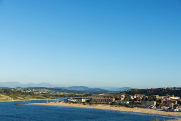 Naklejka na ściany i meble Suances beach in the Atlantic Ocean, Spain