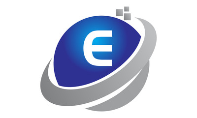 Technology Motion Synergy Letter E