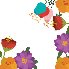 Obraz premium Flowers icon. Decoration garden ornament and nature theme. Isolated design. Vector illustration