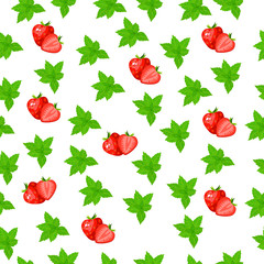 fresh strawberryand slice