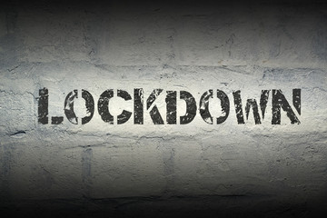 lockdown word gr - obrazy, fototapety, plakaty