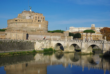 The Mausoleum of Hadrian, usually known as Castel Sant'Angelo, Rome