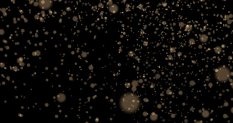 Dust particles bokeh background light yellow stylish glowing col