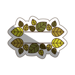 Leaves icon. Decoration garden ornament and nature theme. Isolated design. Vector illustration