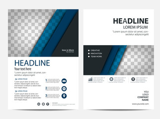 Annual report Layout design template, Brochure Leaflet Flyer template