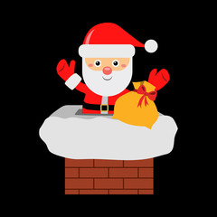 Santa Claus flat icon