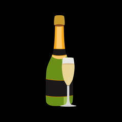 champagne flat icon