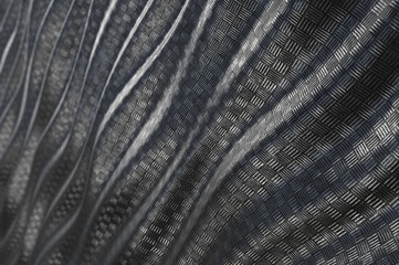 Metallic pattern texture abstract soft curve background. 3D rendering