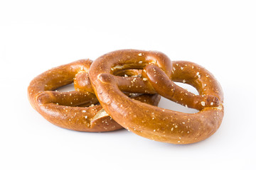 Pretzels isolated on white background.
