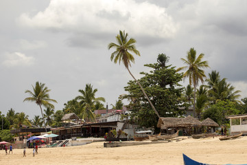 NOSY BE , MADAGASCAR, NOVEMBER 2.2016,  atmosfera coast of the tourist island, Madagascar,  November 2. 2016,