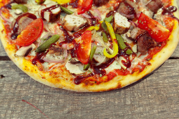 pizza on the table